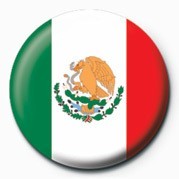 Button Flag - Mexico