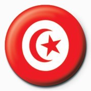 Button Flag - Tunisia