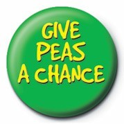 Button GIVE PEAS A CHANCE