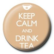 Button KEEP CALM & DRINK TEA