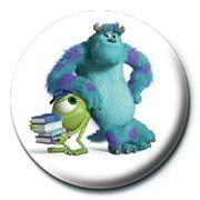 Button MONSTERS UNIVERSITY - mike & sulley