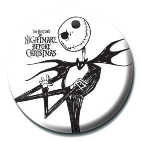 Button NIGHTMARE BEFORE CHRISTMAS - Jack sketch