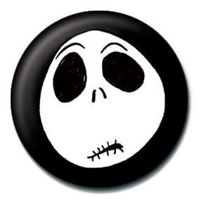 Button NIGHTMARE BEFORE CHRISTMAS - Jack worried