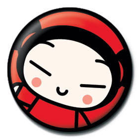 Button PUCCA - face
