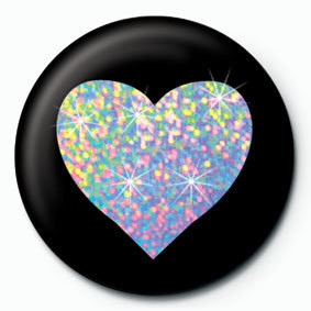 Button SILVER HEART