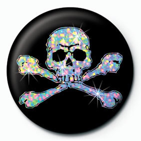 Button SILVER SKULL