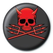 Button SKULLDUGGERY - devil