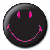 Button SMILEY - black
