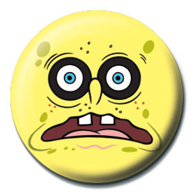 Button SPONGEBOB - black eyes