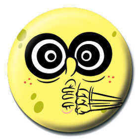Button SPONGEBOB - crazy