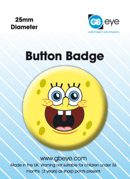 Button Spongebob Happy