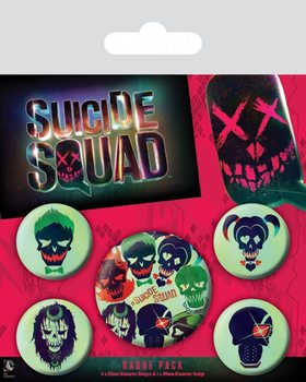 Button Suicide Squad - Skulls