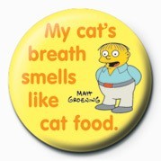 Button THE SIMPSONS - ralph cat's breath