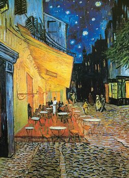 Café Terrace at Night - The Cafe Terrace on the Place du Forum, 1888 Художествено Изкуство