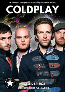Calendario 2026 Coldplay - Chris Martin