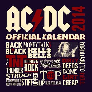 Calendario 2027 Calendar 2014 - AC/DC