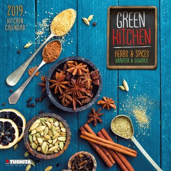 Calendar 2027 Green Kitchen - Herbs & Spices