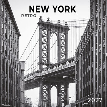 Calendrier 2027 New York rétro