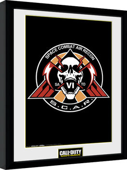 Zarámovaný plakát Call of Duty Infinite Warfare - Scar Logo