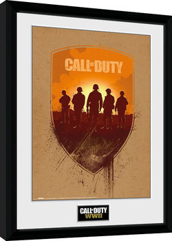 Zarámovaný plakát Call of Duty WWII - Shield