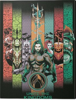 Print op canvas Aquaman - Unite the Kingdoms