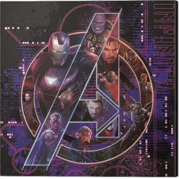 Print op canvas Avengers: Infinity War - Icon Characters
