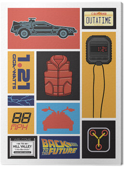 Print op canvas Back to the Future - Collection