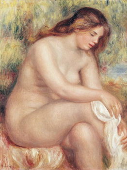 Print op canvas Bather Drying Herself, c.1910