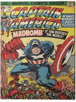 Print op canvas Captain America - Madbomb