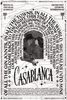 Print op canvas Casablanca - We'll always have Paris