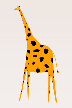 Print op canvas Cute Giraffe