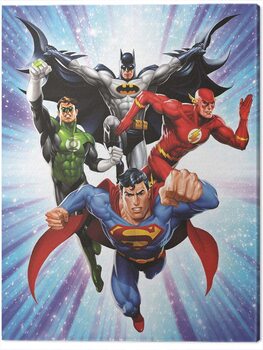 Print op canvas DC Comics - Justice League - Supreme Team