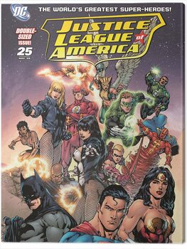 Print op canvas DC Justice League - Group Cover