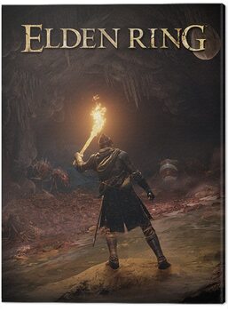 Print op canvas Elden Ring - Embrace the Darkness