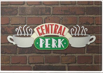 Print op canvas Friends - Central Perk Brick