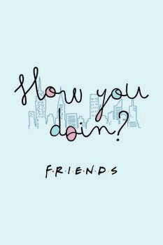 Print op canvas Friends - How you doin?