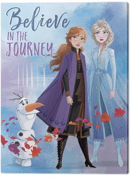 Print op canvas Frozen 2 - Believe in the Journey