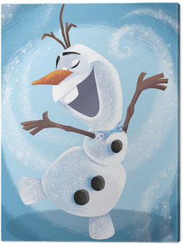 Print op canvas Frozen - Olaf Dance