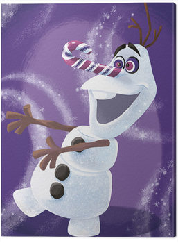 Print op canvas Frozen - Olaf Dizzy
