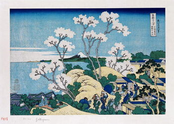 Print op canvas Fuji from Gotenyama at Shinagawa on the Tokaido