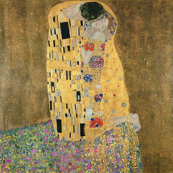 Canvas Gustav Klimt - De kus