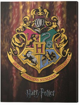Print op canvas Harry Potter - Hogwarts Crest
