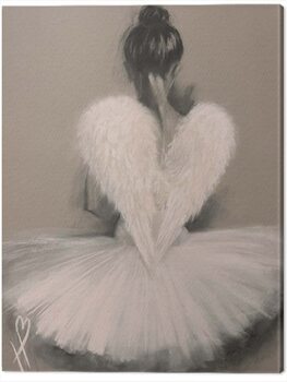 Print op canvas Hazel Bowman - Angel Wings