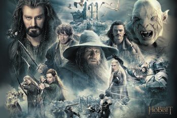 Print op canvas Hobbit - The Battle Of The Five Armies Scene
