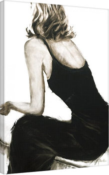 Print op canvas Janel Eleftherakis - Little Black Dress II