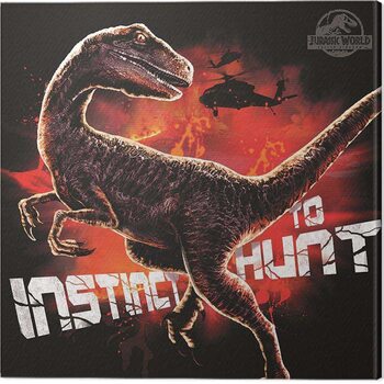 Print op canvas Jurassic World: Fallen Kingdom - Instinct to Hunt