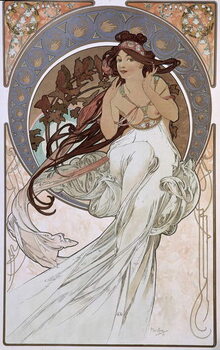 Print op canvas La Musique - by Mucha, 1898.
