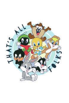 Print op canvas Looney Tunes - Small characters