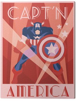 Print op canvas Marvel - Captain America