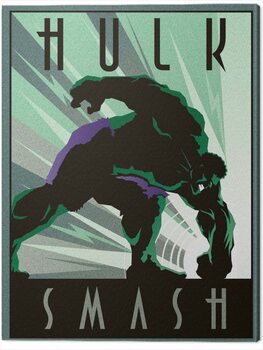 Print op canvas Marvel - Hulk